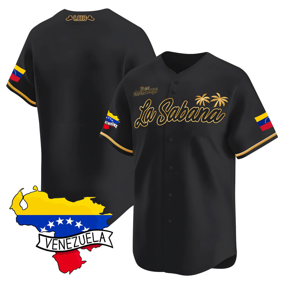 Venezuela 2024 Baseball Limited Jersey L21 - La Sabana - Stitched