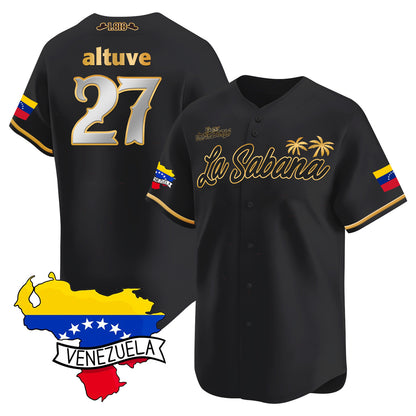 Venezuela 2024 Baseball Limited Jersey L21 - La Sabana - Stitched