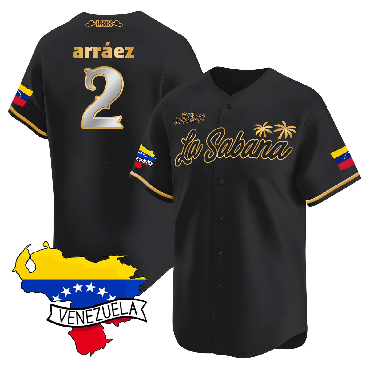 Venezuela 2024 Baseball Limited Jersey L21 - La Sabana - Stitched