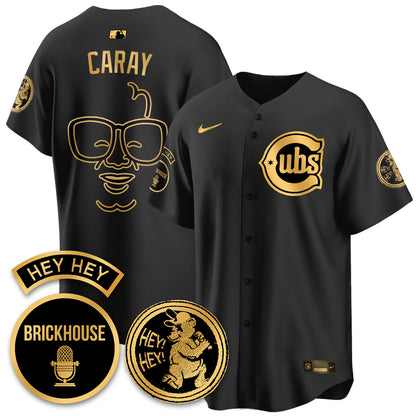 Chicago Cubs Limited Jersey - Jack Brickhouse "Hey Hey" Patch - All Stitched