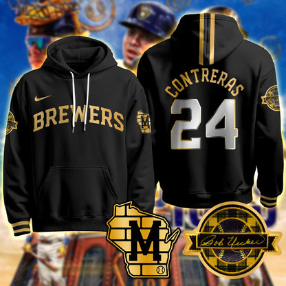 Milwaukee Brewers 2025 Limited Hoodie - Bob Uecker Patch - All Stitched