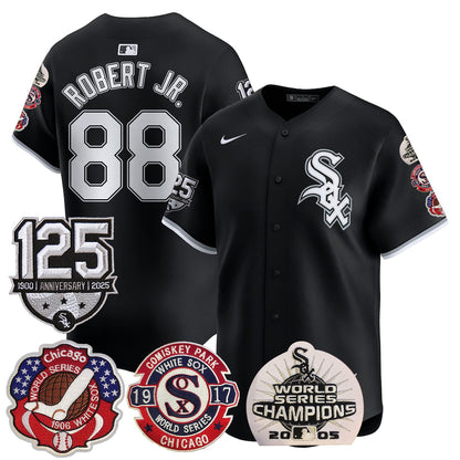Chicago White Sox 125th Anniversary - World Series Champions Jersey - All Stitched