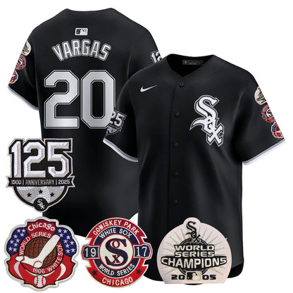 Chicago White Sox 125th Anniversary - World Series Champions Jersey - All Stitched