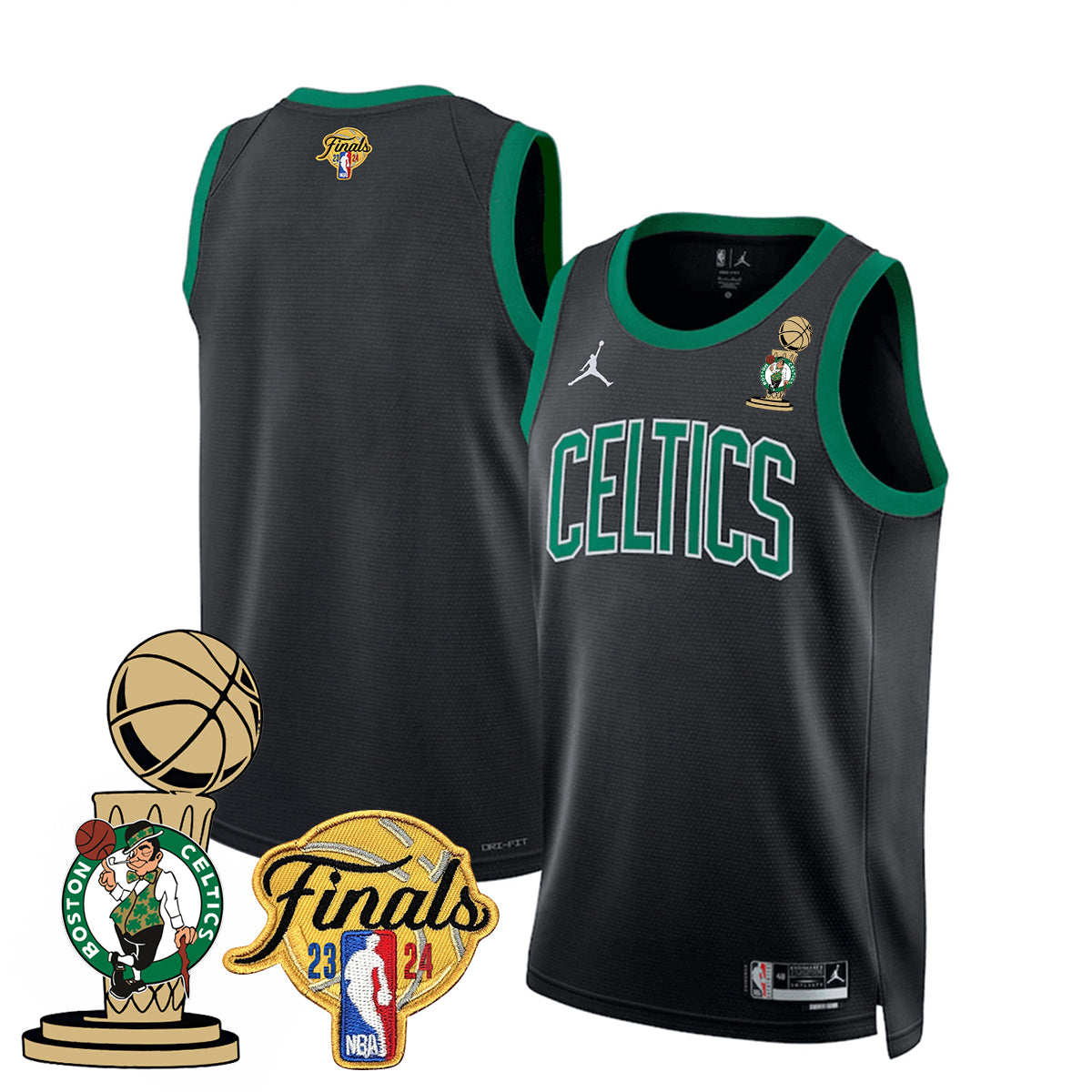 Celtics 2023-24 World Champions Jersey - All Stitched