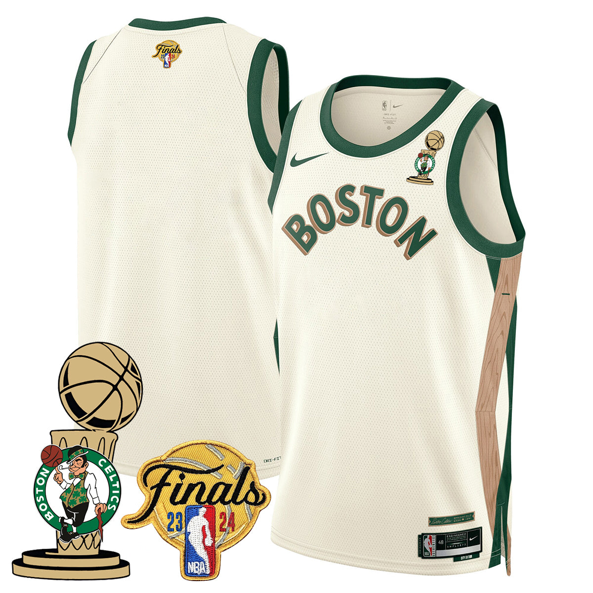 Celtics 2023-24 World Champions Jersey - All Stitched