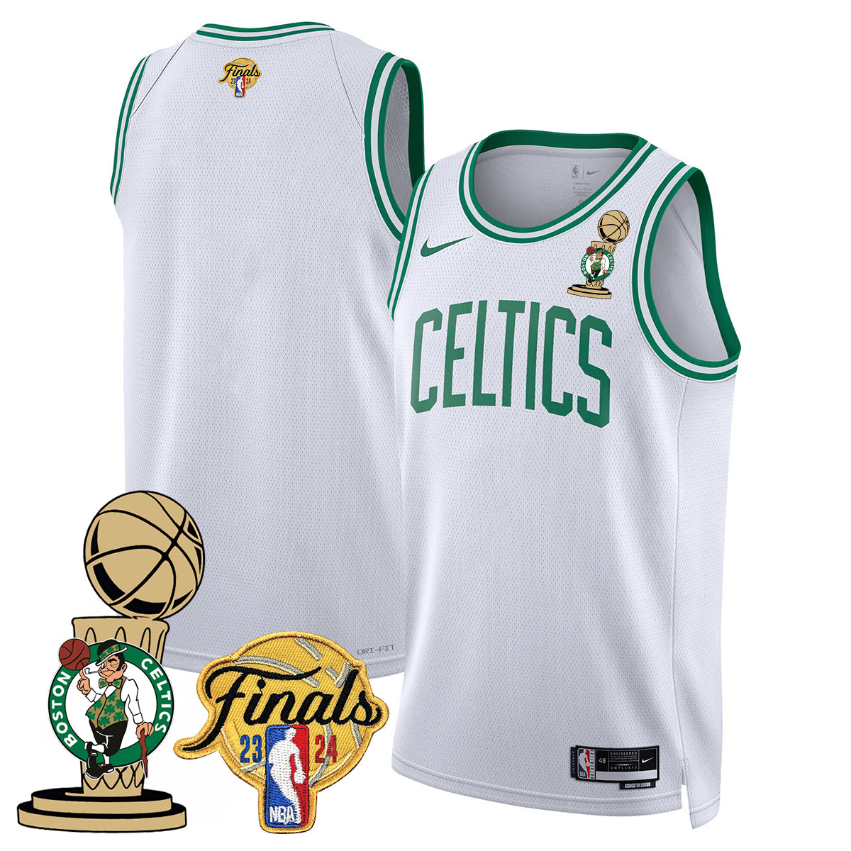 Celtics 2023-24 World Champions Jersey - All Stitched