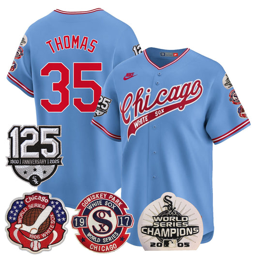 Chicago White Sox 125th Anniversary - World Series Champions Jersey - All Stitched