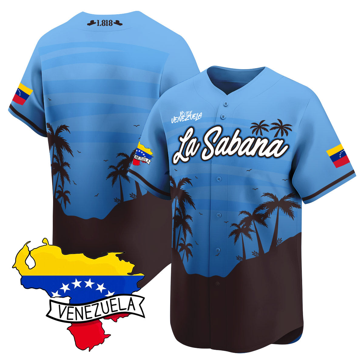 Venezuela 2024 Baseball Limited Jersey L21 - La Sabana - Stitched