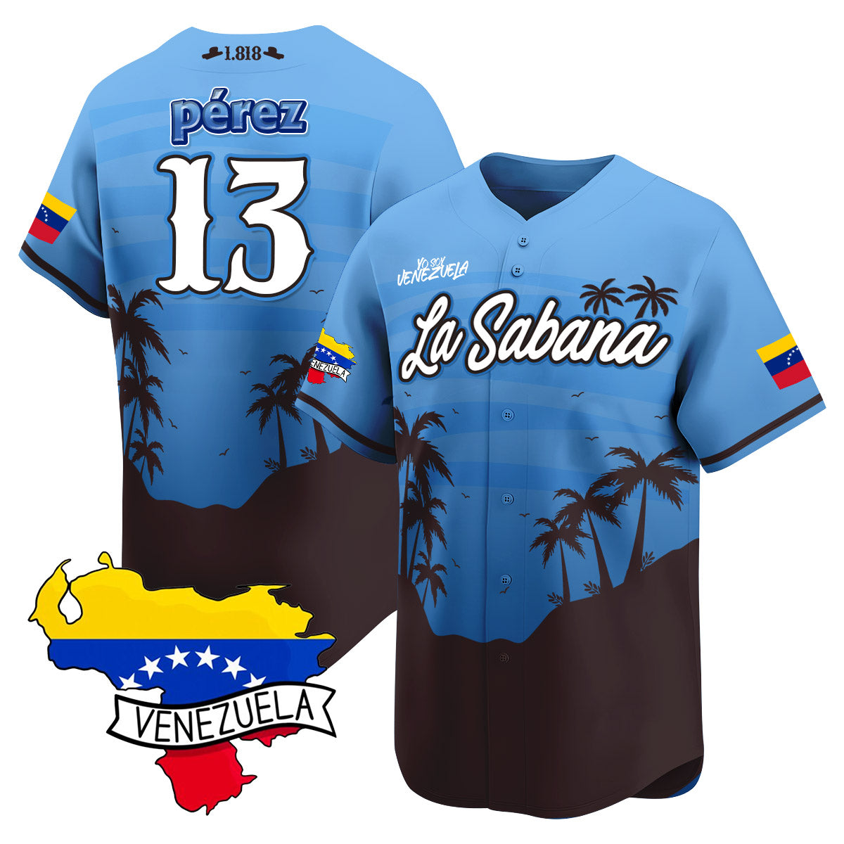 Venezuela 2024 Baseball Limited Jersey L21 - La Sabana - Stitched