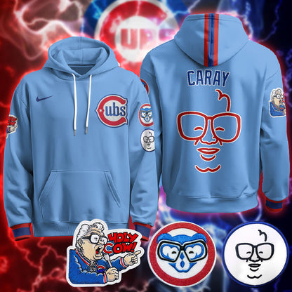 Chicago Cubs Limited Hoodie - Harry Caray "Holy Cow" Patch - All Stitched