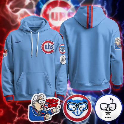 Chicago Cubs Limited Hoodie - Harry Caray "Holy Cow" Patch - All Stitched