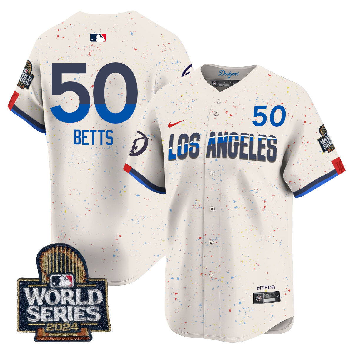 Los Angeles Dodgers World Series 2024 Jersey - All Stitched