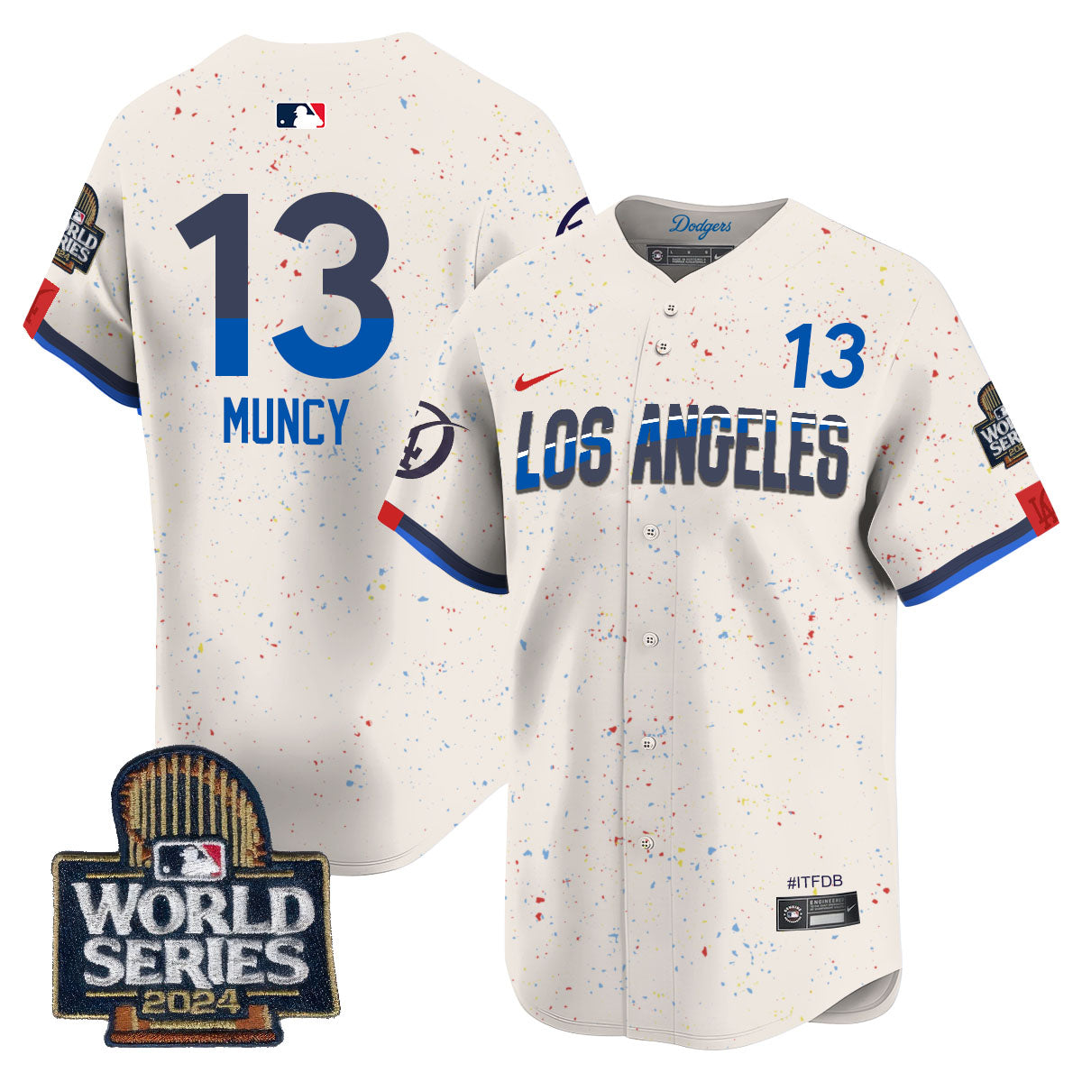 Los Angeles Dodgers World Series 2024 Jersey - All Stitched