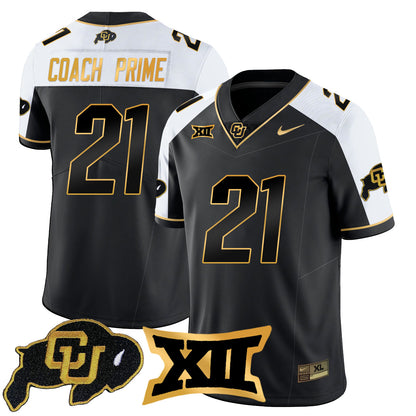 Colorado Buffaloes 2024 Vapor Limited Gold Jersey N1 - All Stitched