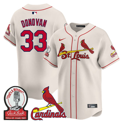St. Louis Cardinals Jack Buck  Limited Jersey - All Stitched