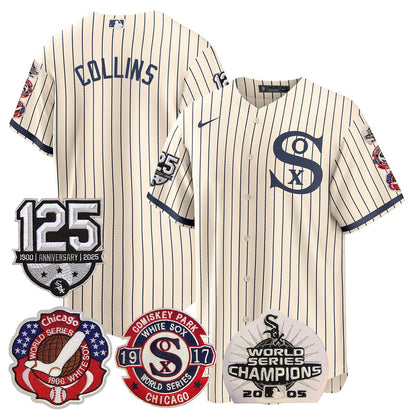 Chicago White Sox 125th Anniversary - World Series Champions Jersey - All Stitched
