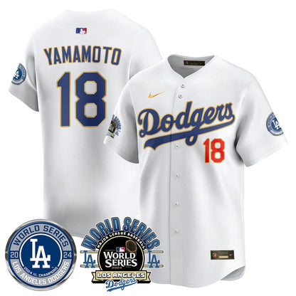 Los Angeles Dodgers World Series 2024 Jersey - All Stitched