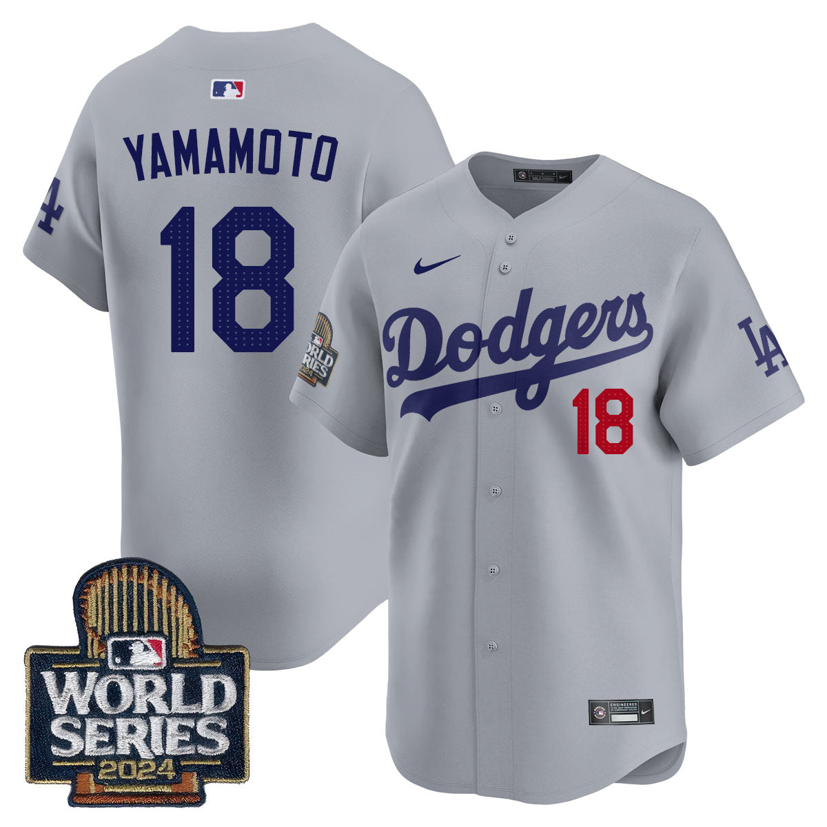 Los Angeles Dodgers World Series 2024 Jersey - All Stitched