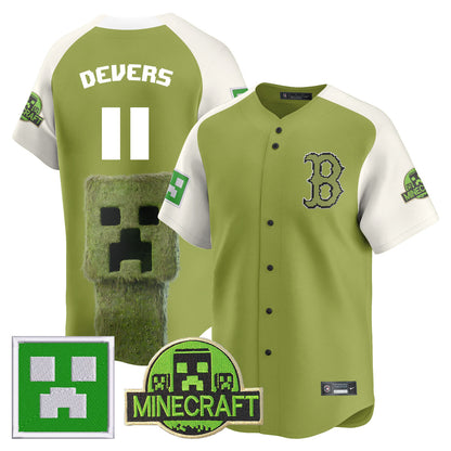 Boston Red Sox 2025 MINECRAFT Jersey - All Stitched