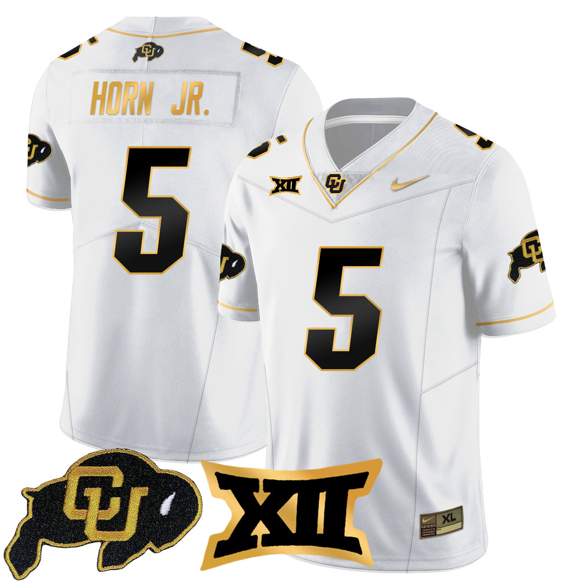 Colorado Buffaloes 2024 Vapor Limited Gold Jersey N1 - All Stitched