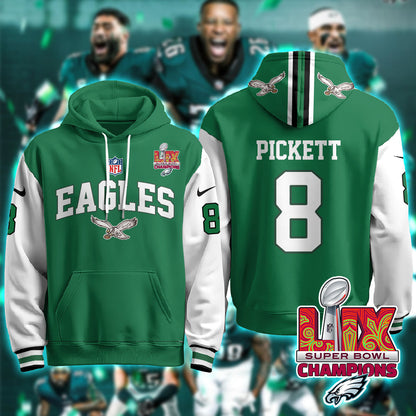 Philadelphia Eagles Super Bowl LIX Champions Hoodie - All Stitched