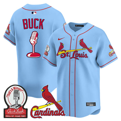 St. Louis Cardinals Jack Buck  Limited Jersey - All Stitched