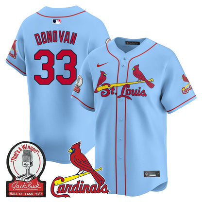 St. Louis Cardinals Jack Buck  Limited Jersey - All Stitched