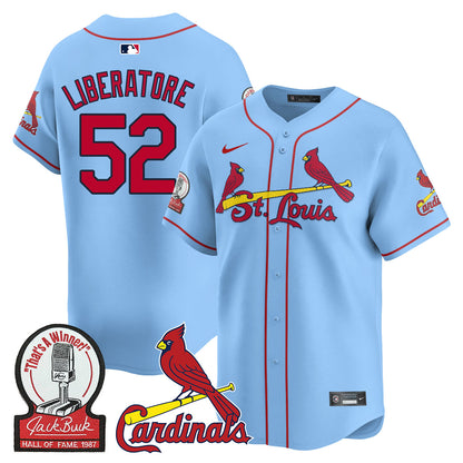 St. Louis Cardinals Jack Buck  Limited Jersey - All Stitched