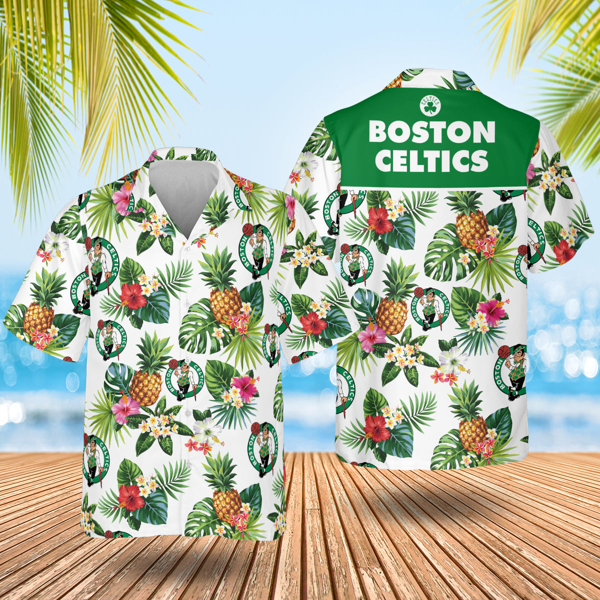 Celtics Hawaiian Shirt - 406TTHNHS076