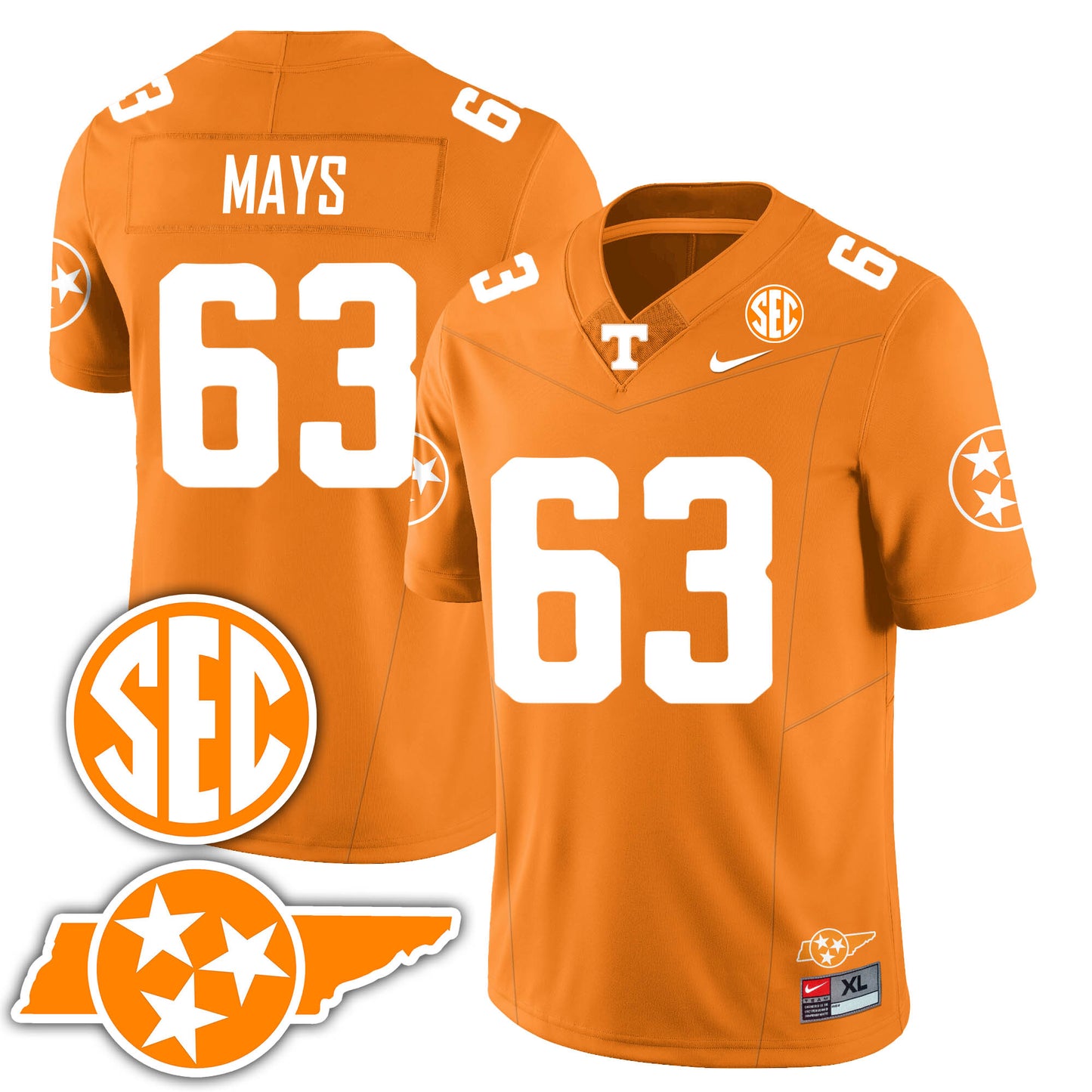 Tennessee Volunteers 2024 Football Vapor Limited Jersey - All Stitched