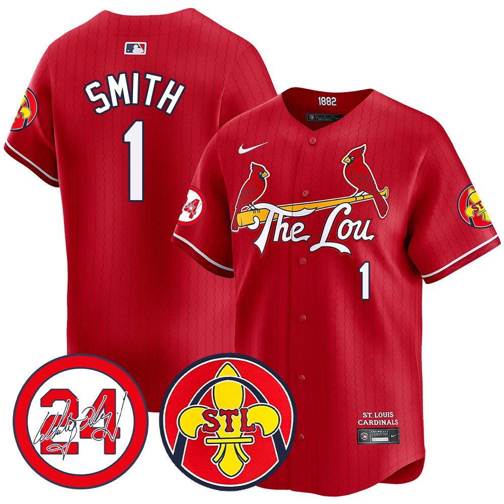 Cardinals 2024 City Connect  Jersey TLA - Whitey Herzog Memorial Patch - All Stitched