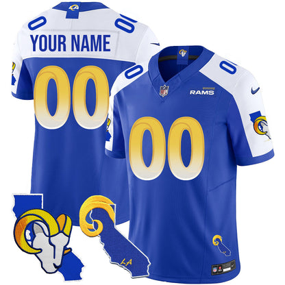 Los Angeles Rams 2025 Vapor Limited Custom Jersey - All Stitched