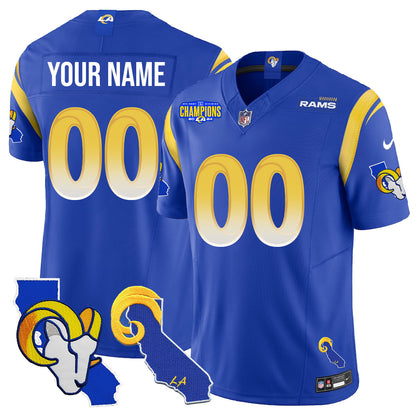 Los Angeles Rams 2025 Vapor Limited Custom Jersey - All Stitched