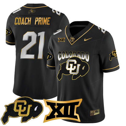 Colorado Buffaloes 2024 Vapor Limited Gold Jersey N2 - All Stitched
