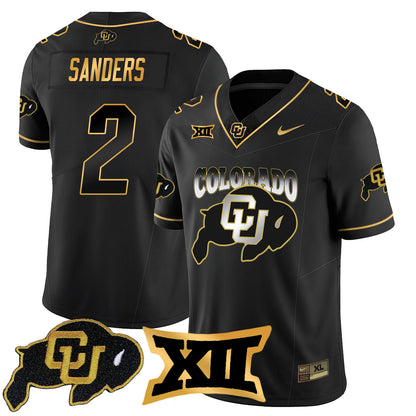 Colorado Buffaloes 2024 Vapor Limited Gold Jersey N2 - All Stitched