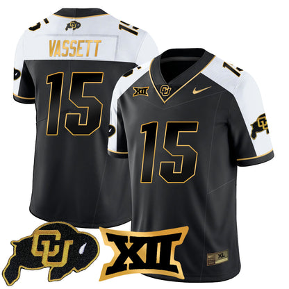 Colorado Buffaloes 2024 Vapor Limited Gold Jersey N1 - All Stitched