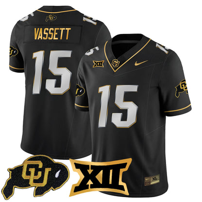 Colorado Buffaloes 2024 Vapor Limited Gold Jersey N1 - All Stitched