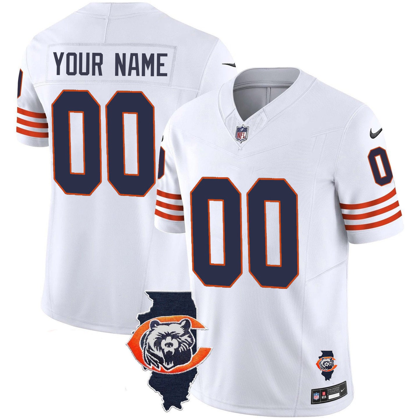 Bears Vapor Limited Player 2024 Jersey TLA - All Stitched