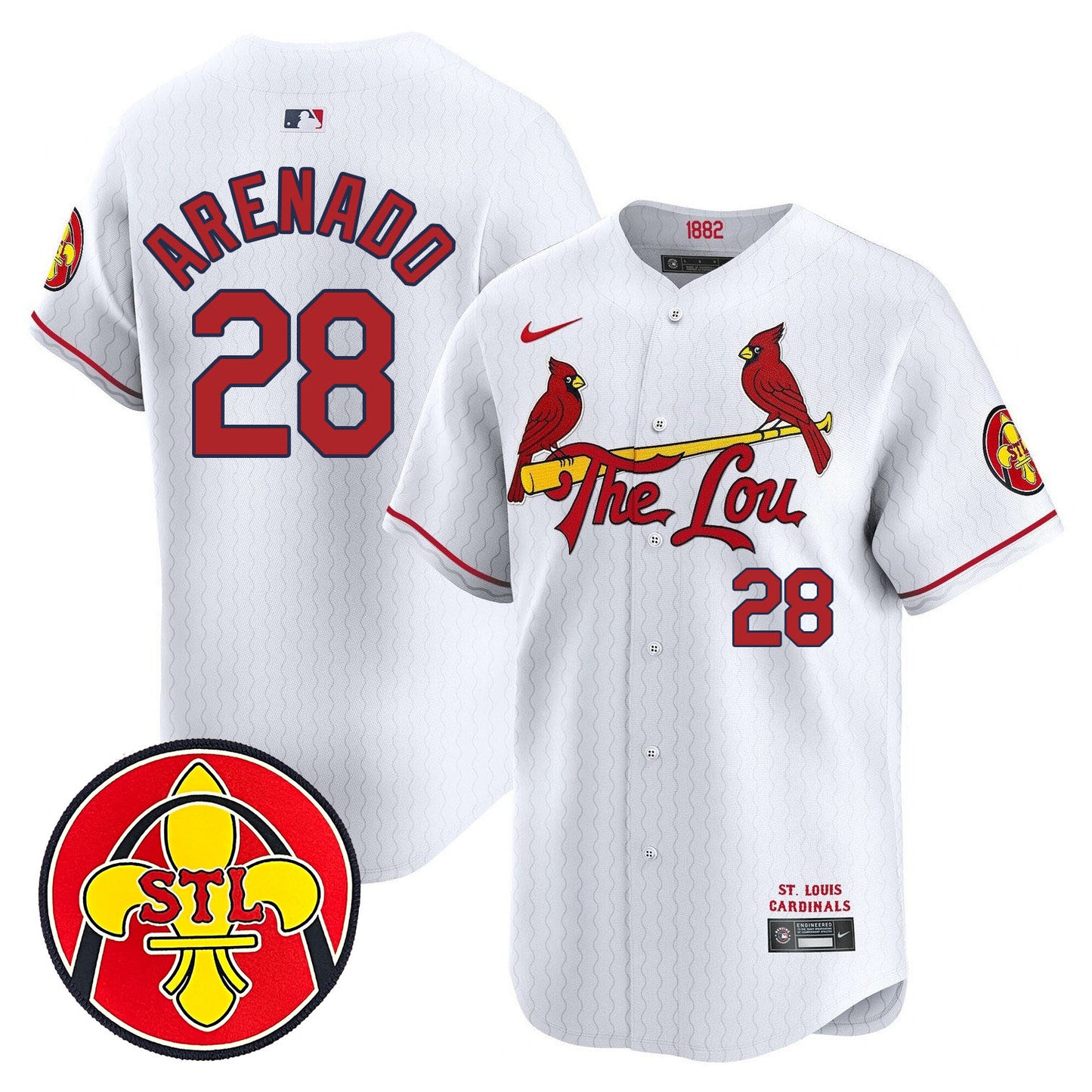 Cardinals Red 2024 City Connect Limited Jersey TLA - All Stitched