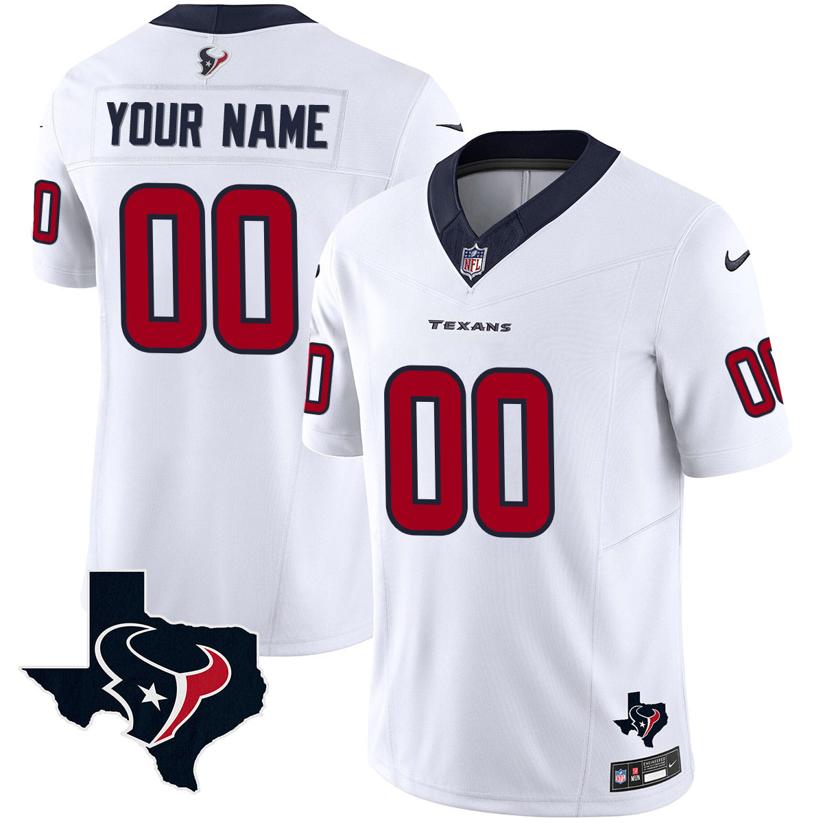 Texans 2024 Vapor Limited Custom Jersey – All Stitched