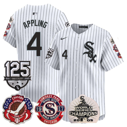 Chicago White Sox 125th Anniversary - World Series Champions Jersey - All Stitched