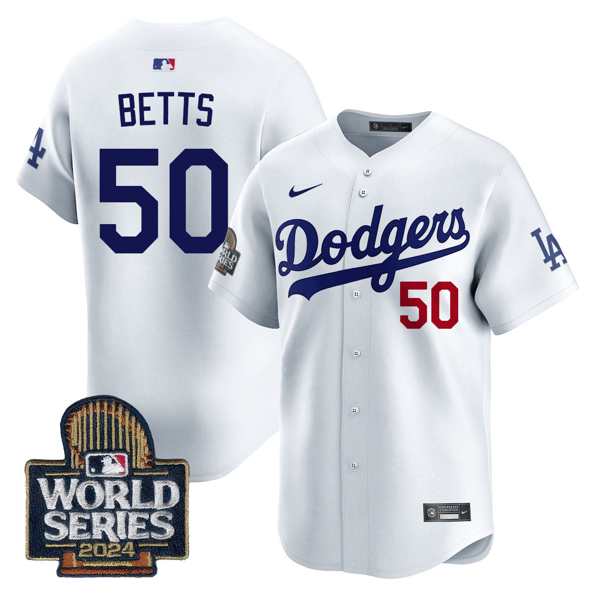 Los Angeles Dodgers World Series 2024 Jersey - All Stitched