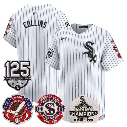 Chicago White Sox 125th Anniversary - World Series Champions Jersey - All Stitched