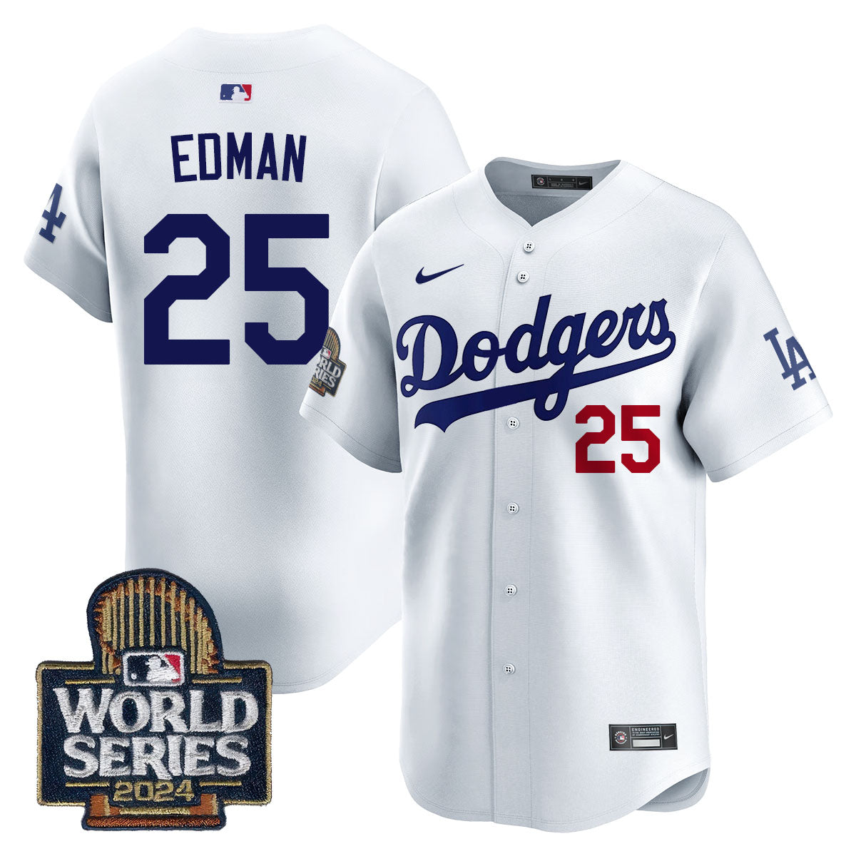 Los Angeles Dodgers World Series 2024 Jersey - All Stitched