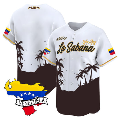 Venezuela 2024 Baseball Limited Jersey L21 - La Sabana - Stitched