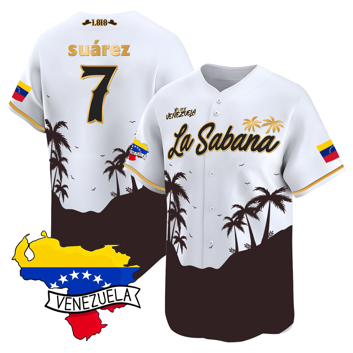 Venezuela 2024 Baseball Limited Jersey L21 - La Sabana - Stitched