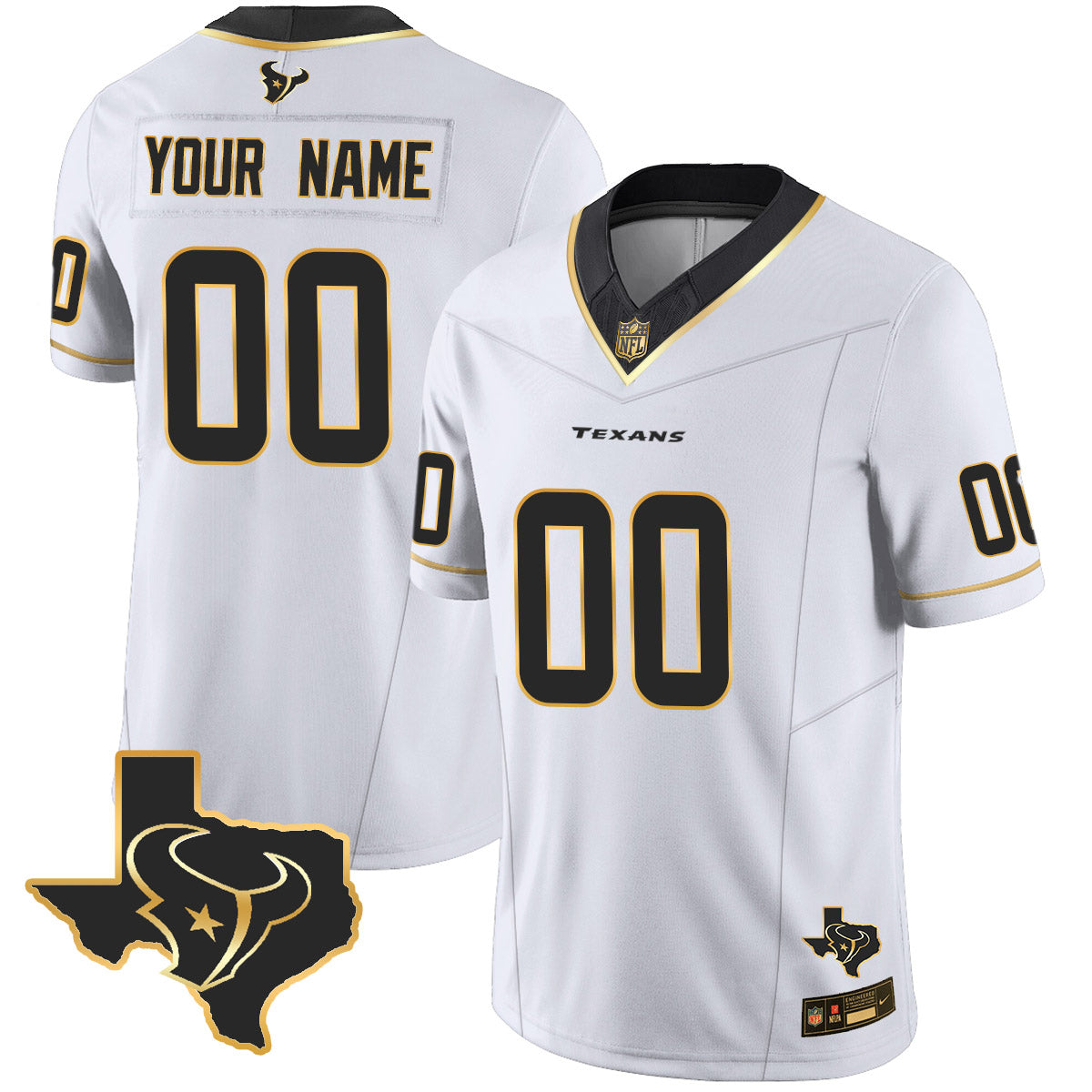 Texans 2024 Vapor Limited Custom Jersey – All Stitched