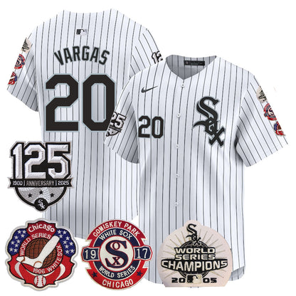 Chicago White Sox 125th Anniversary - World Series Champions Jersey - All Stitched