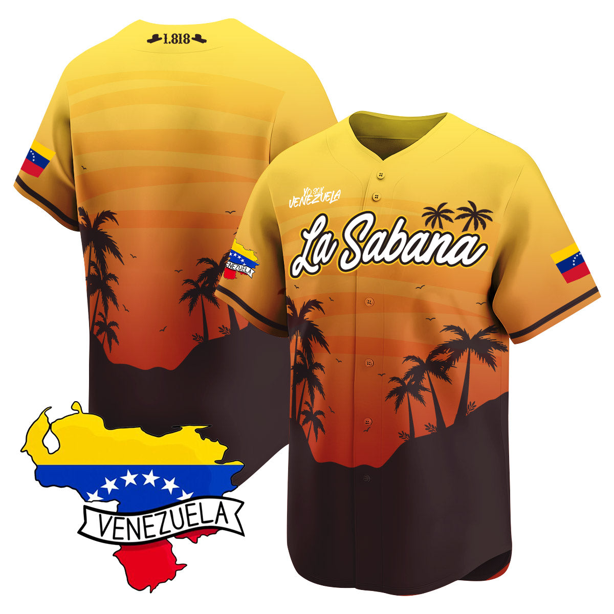 Venezuela 2024 Baseball Limited Jersey L21 - La Sabana - Stitched