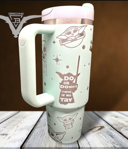 Baby Yoda Engraved Tumbler- 406TTTB125